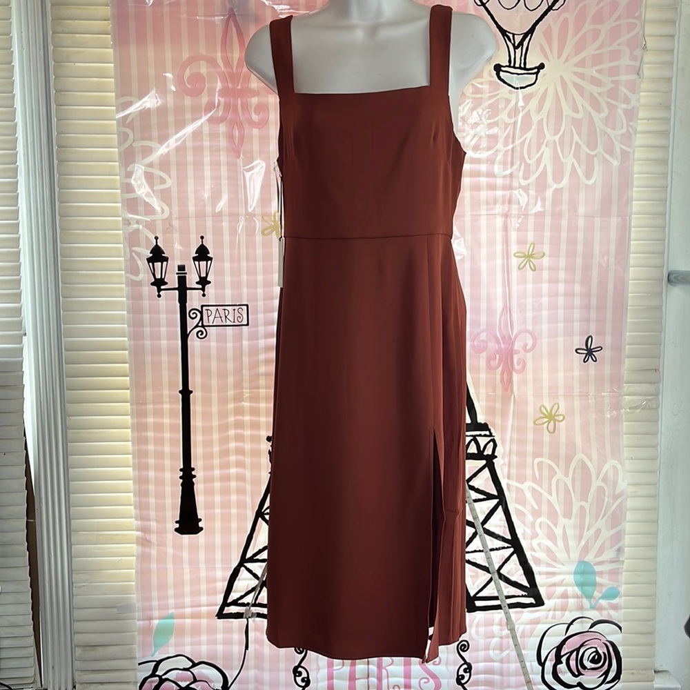 Aritzia color cider gold '90s Slit Dress